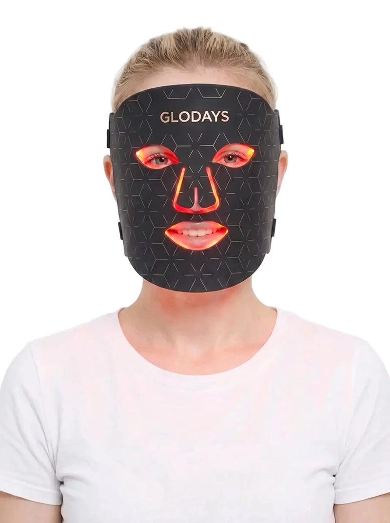 GLODAYS LED Red Light Therapy Face Mask
