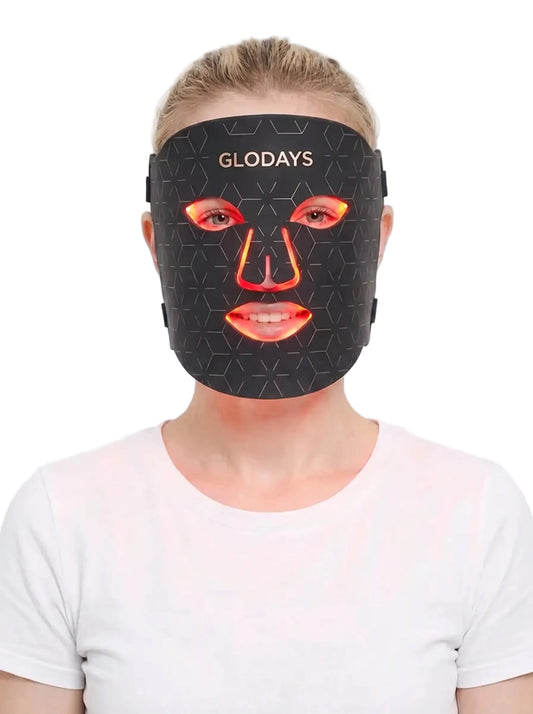 GLODAYS LED Red Light Therapy Face Mask